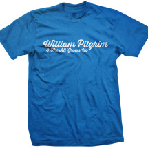 William Pilgrim Logo Tee: Men's Blue