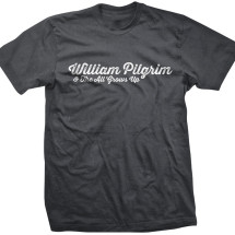 William Pilgrim Logo Tee: Men's Gray