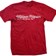 William Pilgrim Logo Tee: Men's Red